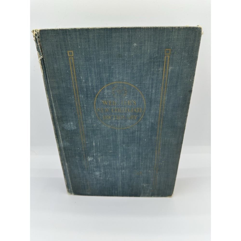 Webster's New Collegiate Dictionary 1960 2nd Edition Thin Paper Vintage Book